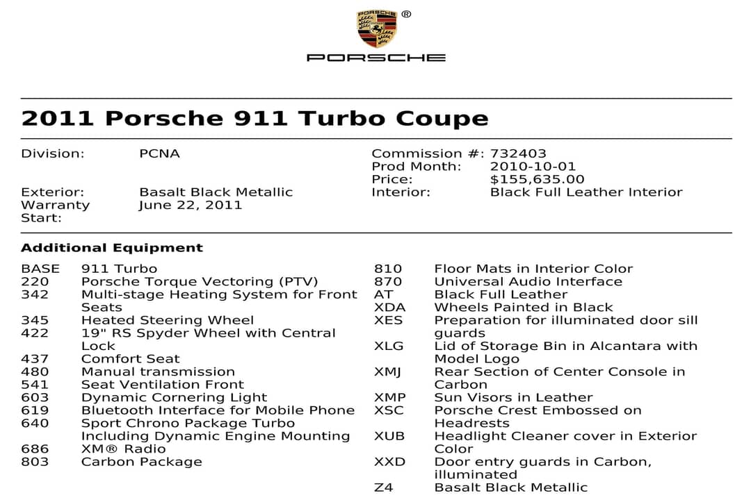 2011 Porsche 911 Turbo — photo 23
