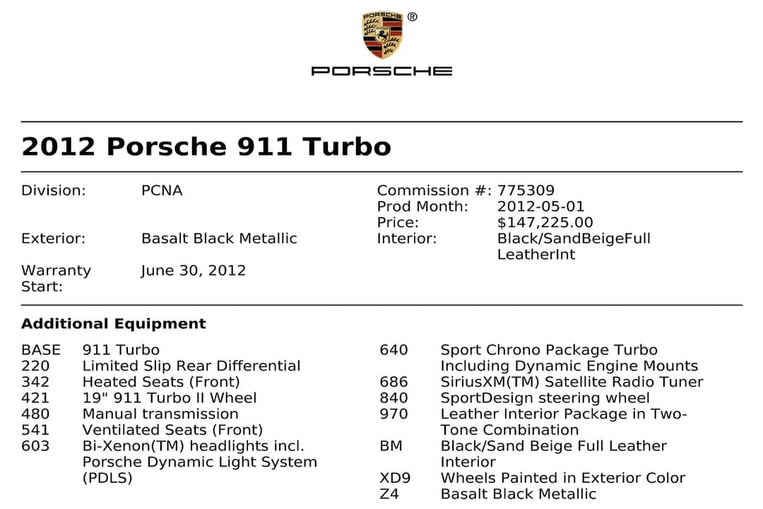 2012 Porsche 911 Turbo — photo 35