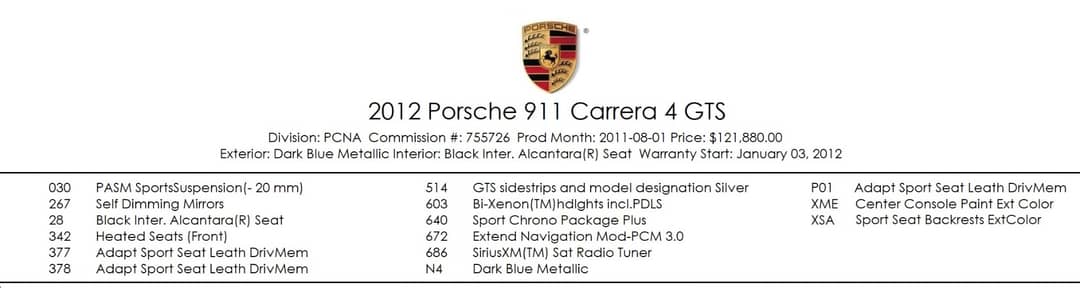 2012 Porsche 911 Carrera 4 GTS — photo 5