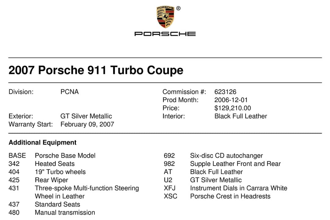 2007 Porsche 911 Turbo — photo 49
