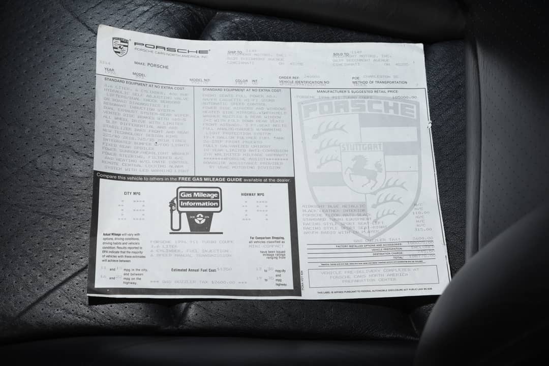 1996 Porsche 911 Turbo — photo 36