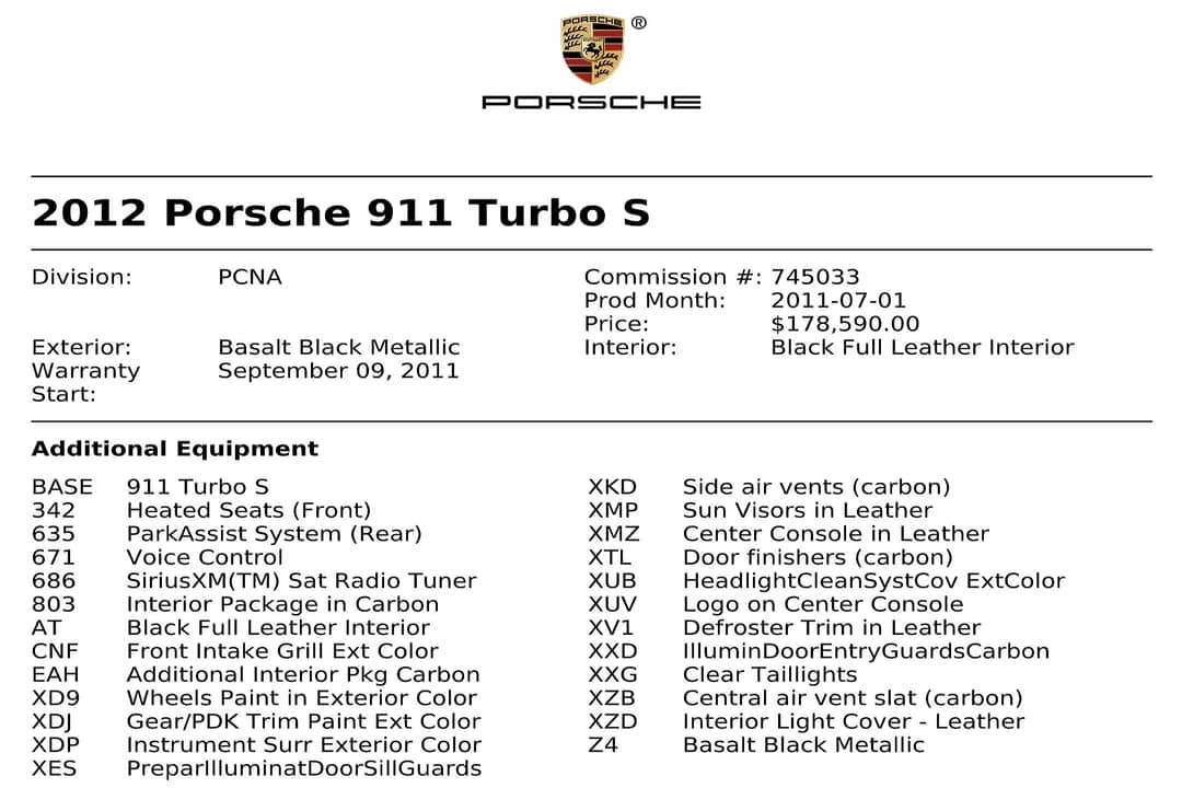 2012 Porsche 911 Turbo S — photo 46