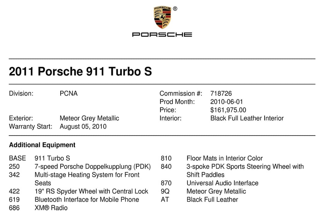 2011 Porsche 911 Turbo S — photo 50
