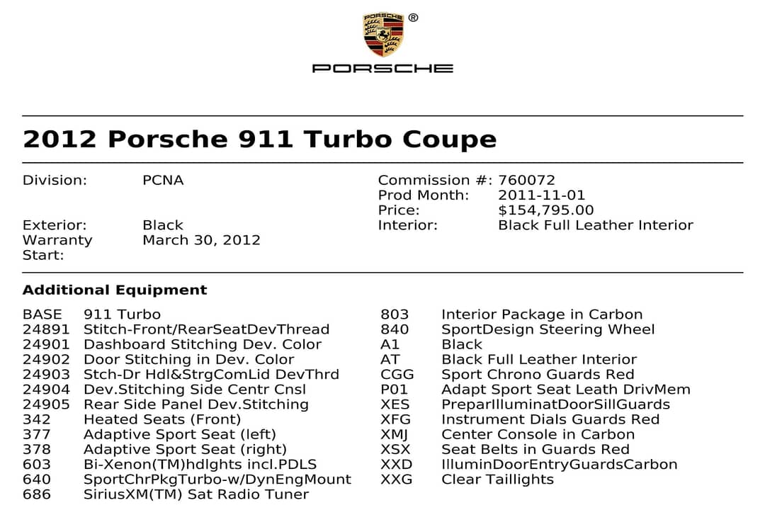 2012 Porsche 911 Turbo — photo 43