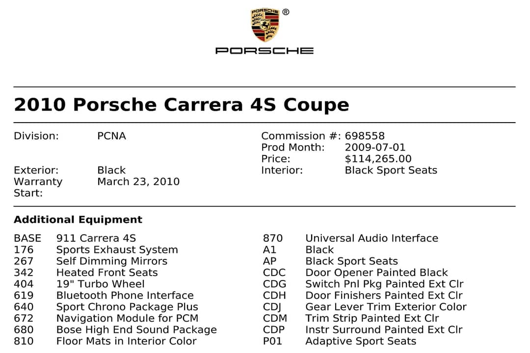 2010 Porsche 911 Carrera 4S — photo 32