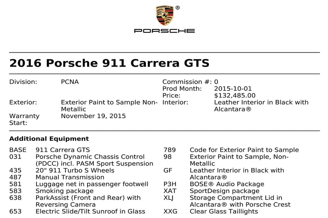 2016 Porsche 911 Carrera GTS — photo 20