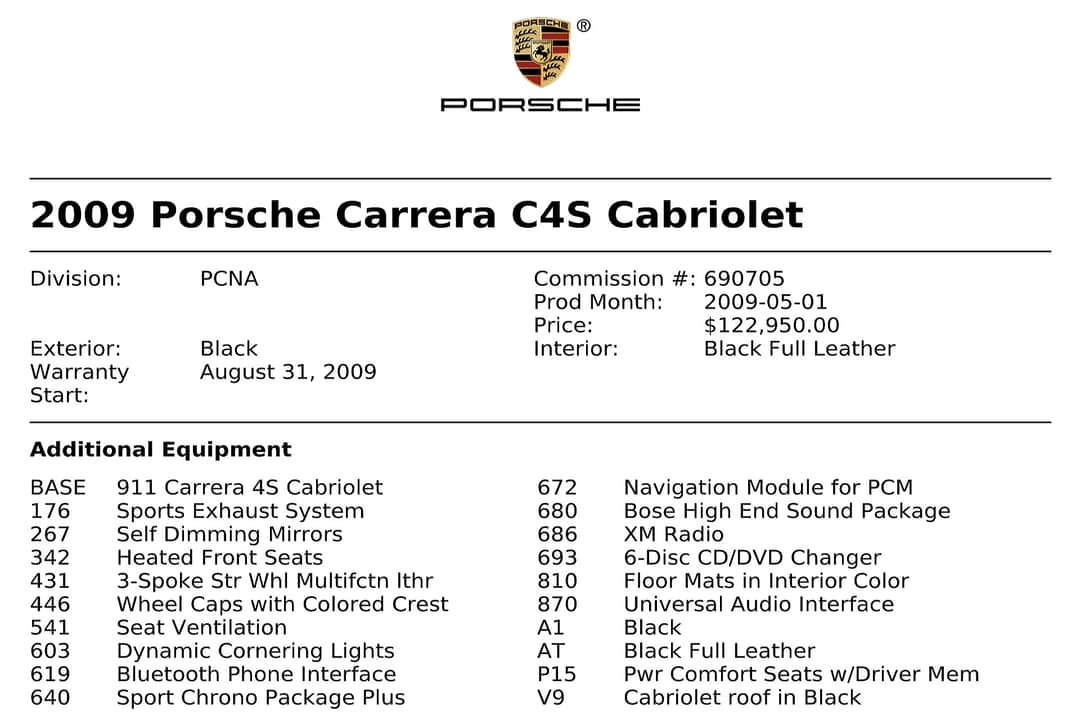 2009 Porsche 911 Carrera 4S — photo 41