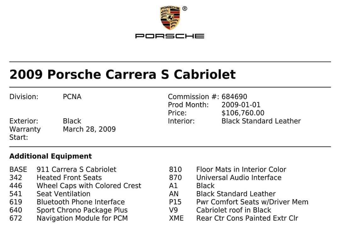 2009 Porsche 911 Carrera S — photo 40