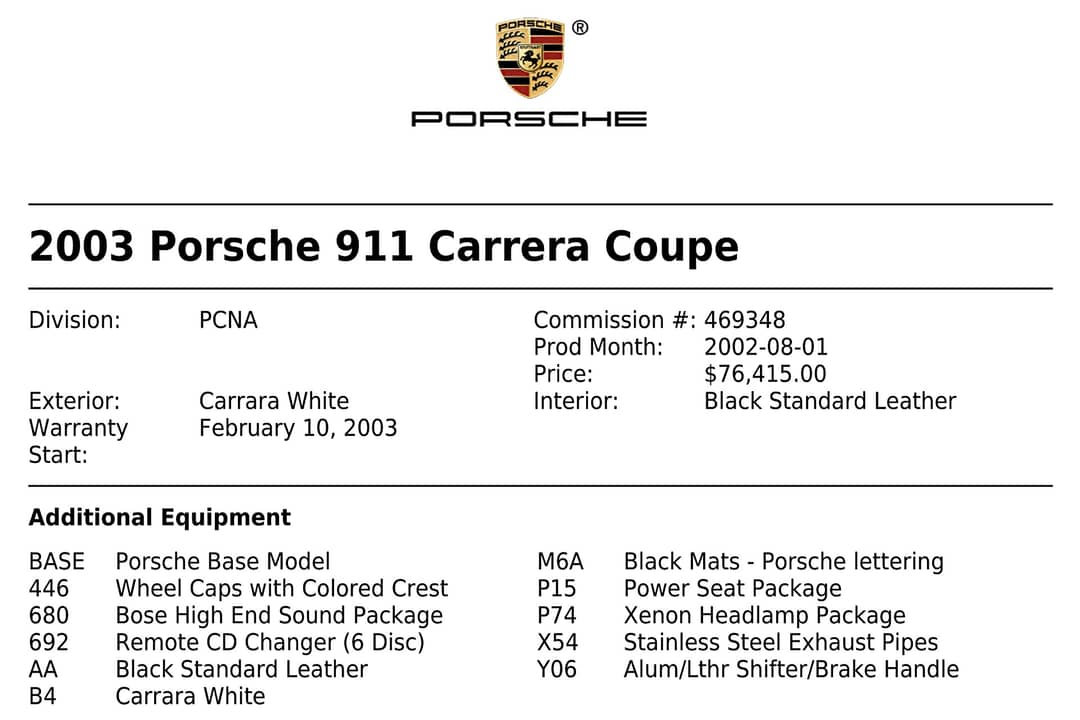 2003 Porsche 911 Carrera — photo 35