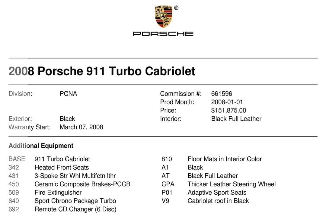 2008 Porsche 911 Turbo — photo 44