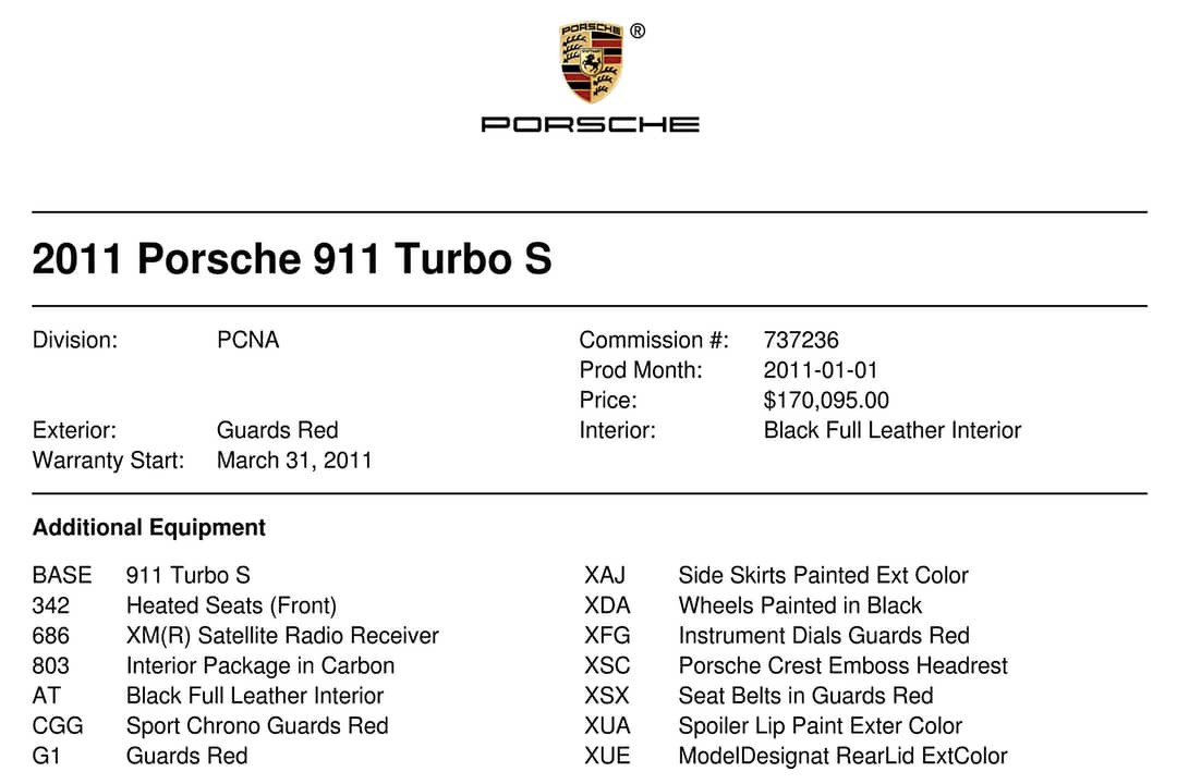 2011 Porsche 911 Turbo S — photo 41