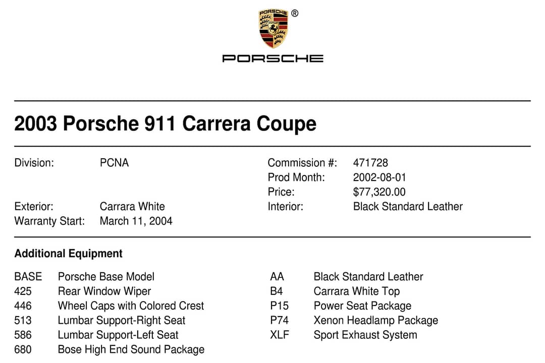 2003 Porsche 911 Carrera — photo 33