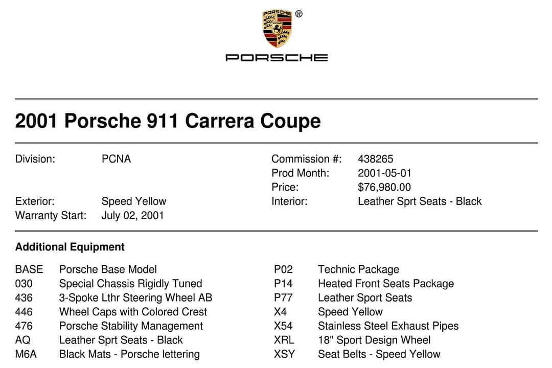 2001 Porsche 911 Carrera — photo 37