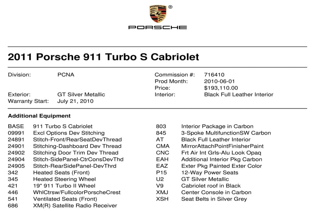 2011 Porsche 911 Turbo S — photo 47