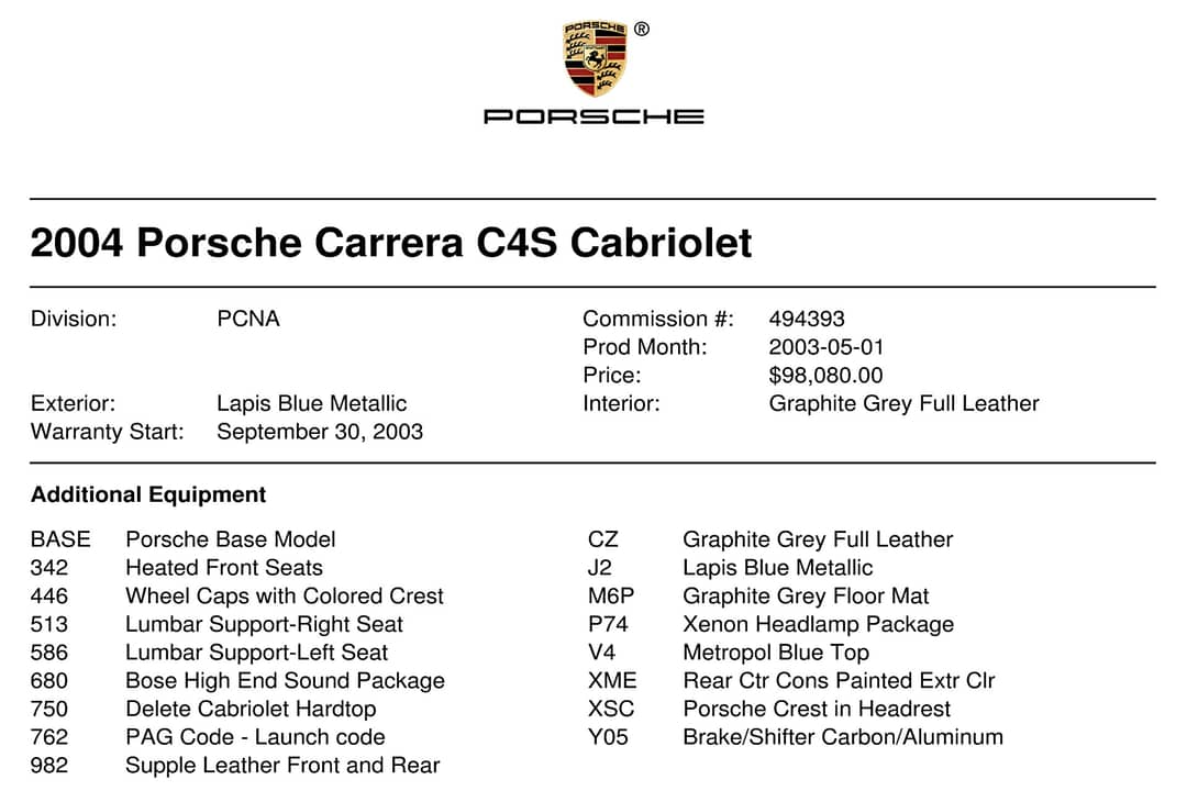 2004 Porsche 911 Carrera 4S — photo 41