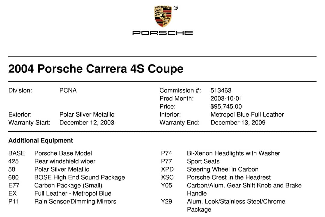 2004 Porsche 911 Carrera 4S — photo 36