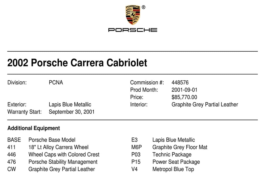 2002 Porsche 911 Carrera — photo 44