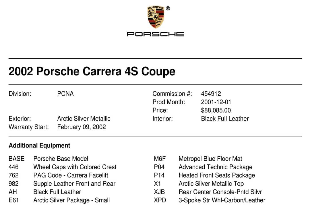 2002 Porsche 911 Carrera 4S — photo 39