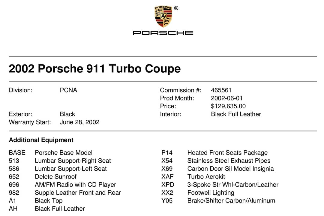 2002 Porsche 911 Turbo — photo 41