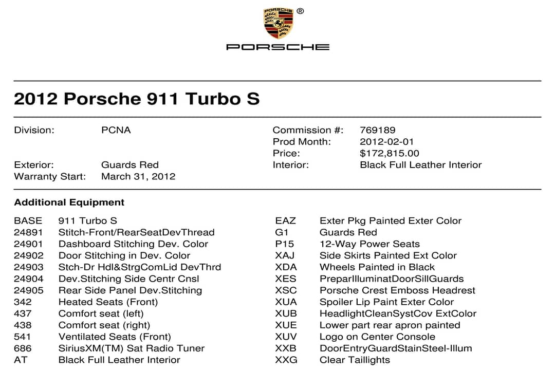 2012 Porsche 911 Turbo S — photo 43