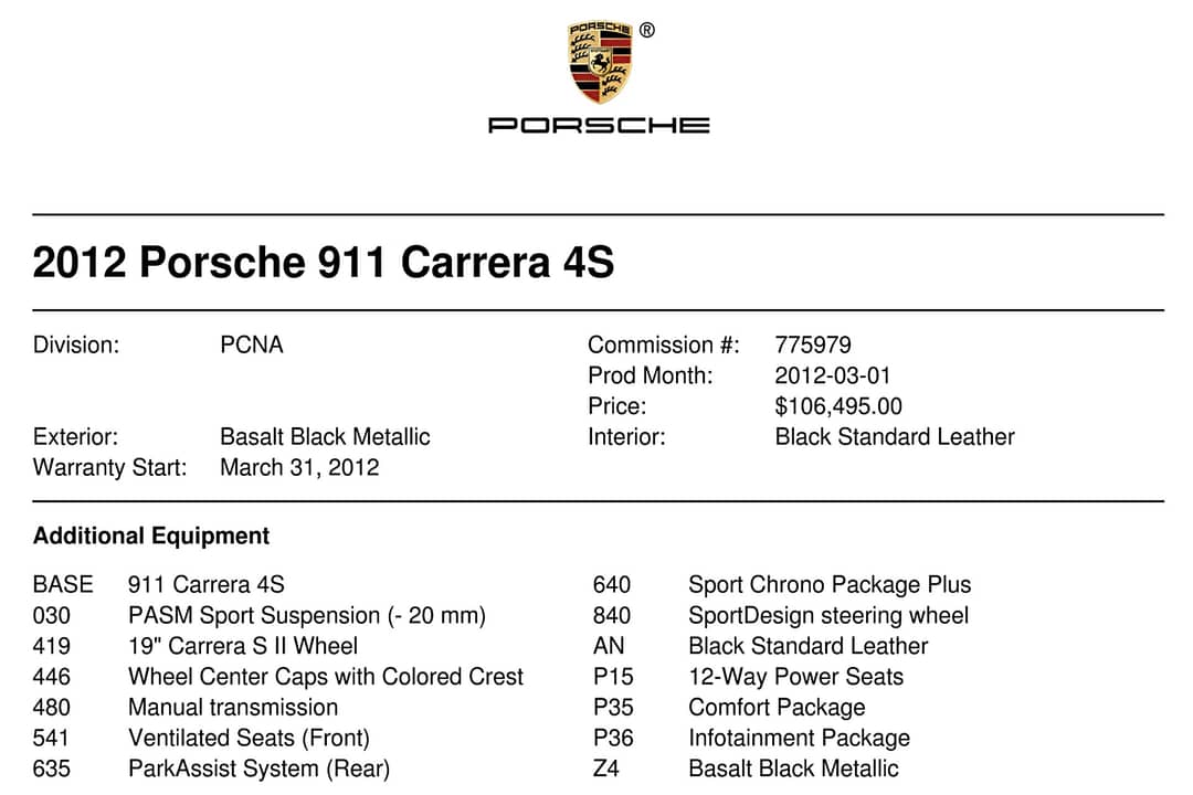 2012 Porsche 911 Carrera 4S — photo 29