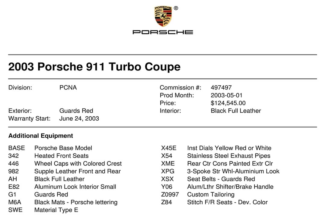 2003 Porsche 911 Turbo — photo 18