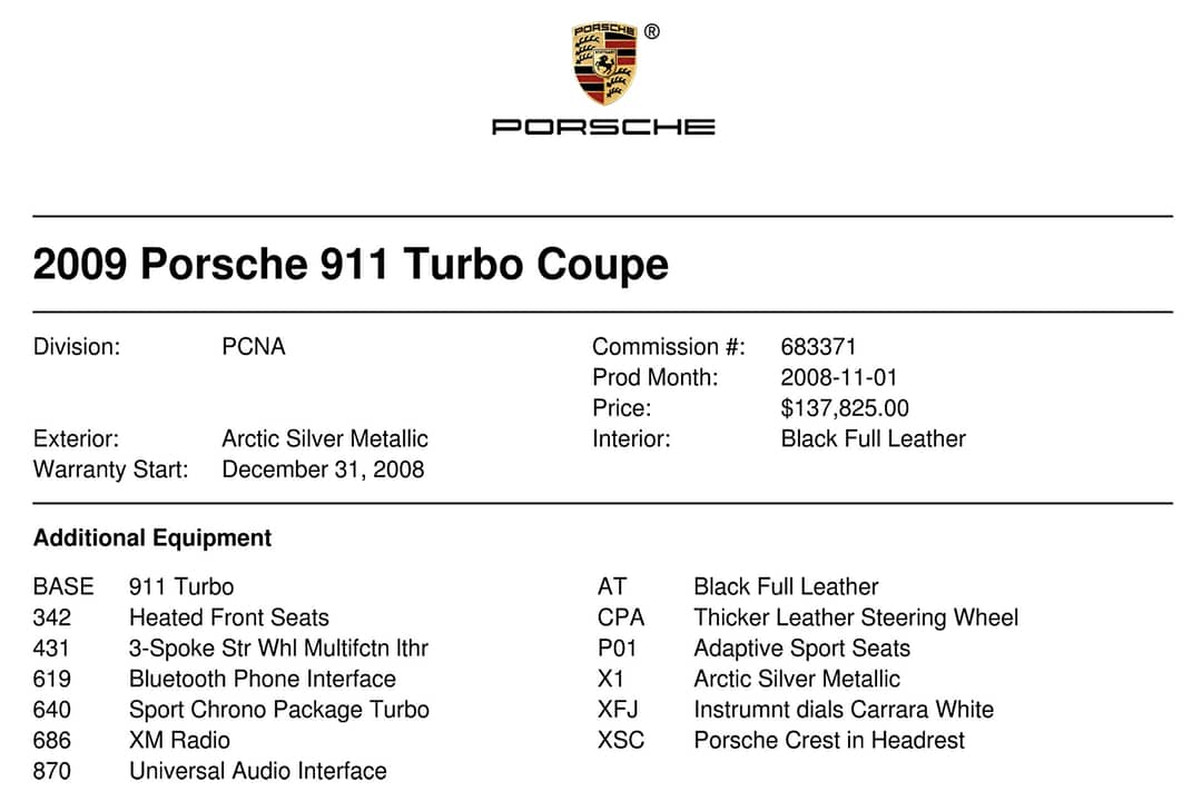 2009 Porsche 911 Turbo — photo 37