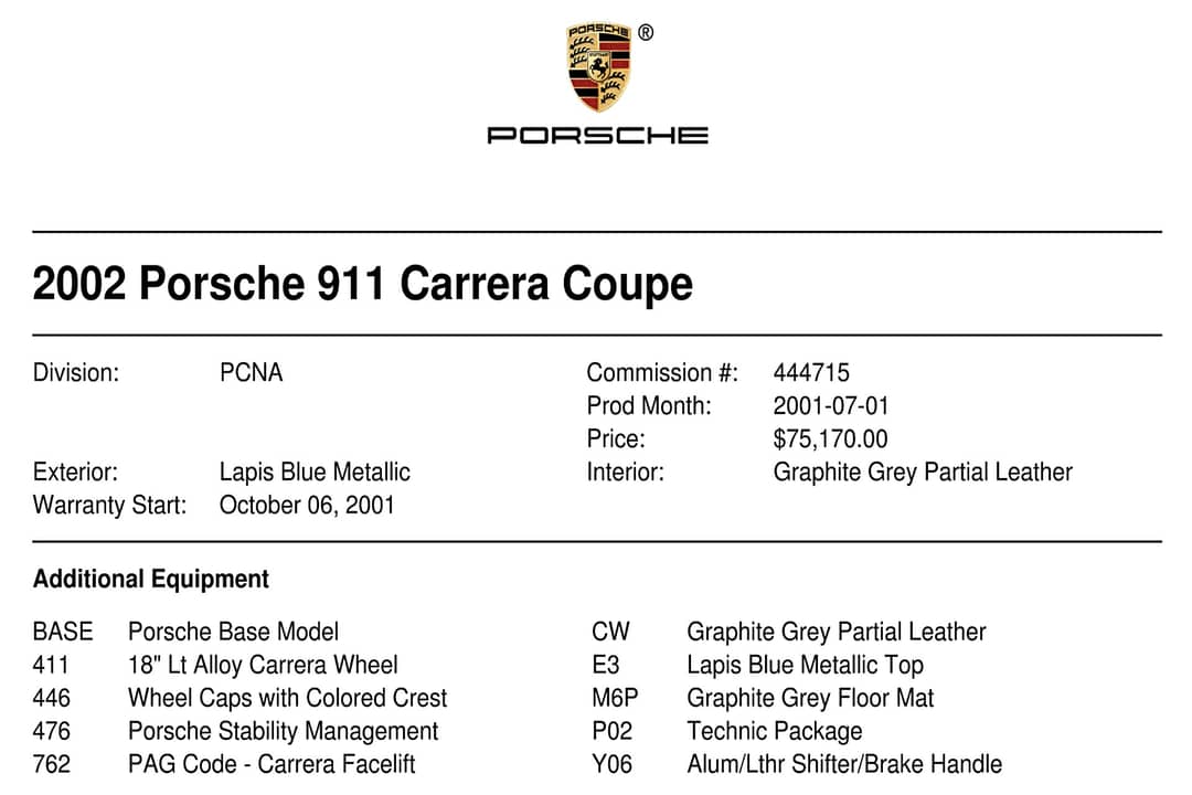 2002 Porsche 911 Carrera — photo 40