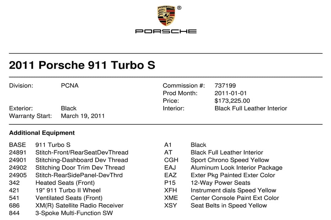 2011 Porsche 911 Turbo S — photo 38