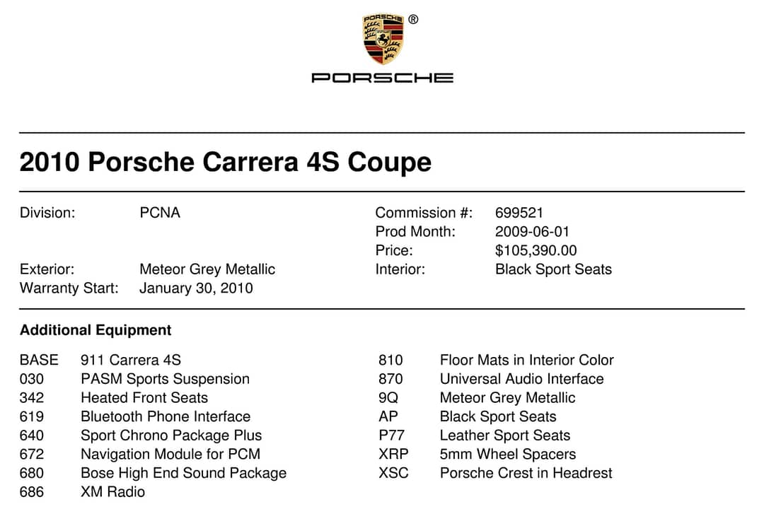 2010 Porsche 911 Carrera 4S — photo 39