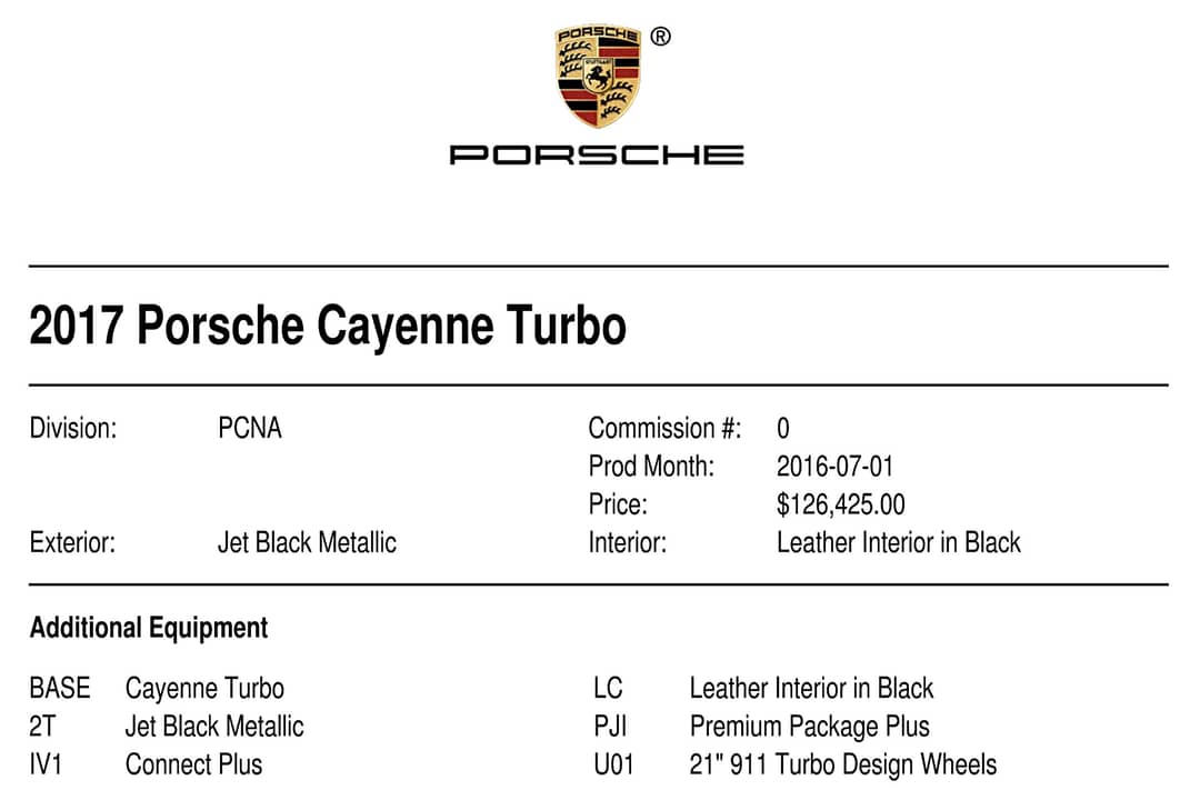 2017 Porsche Cayenne Turbo — photo 2