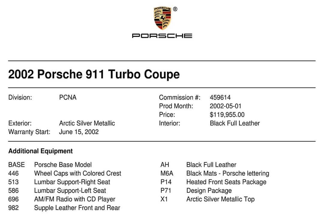 2002 Porsche 911 Turbo — photo 35