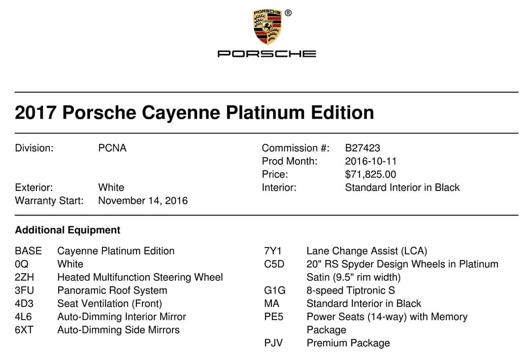 2017 Porsche Cayenne — photo 34