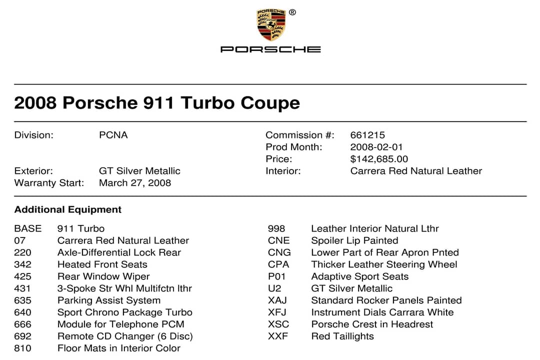2008 Porsche 911 Turbo — photo 40