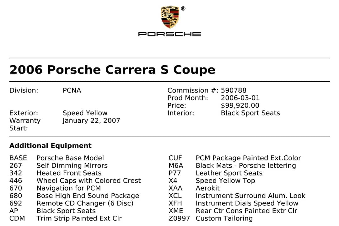 2006 Porsche 911 Carrera S — photo 3