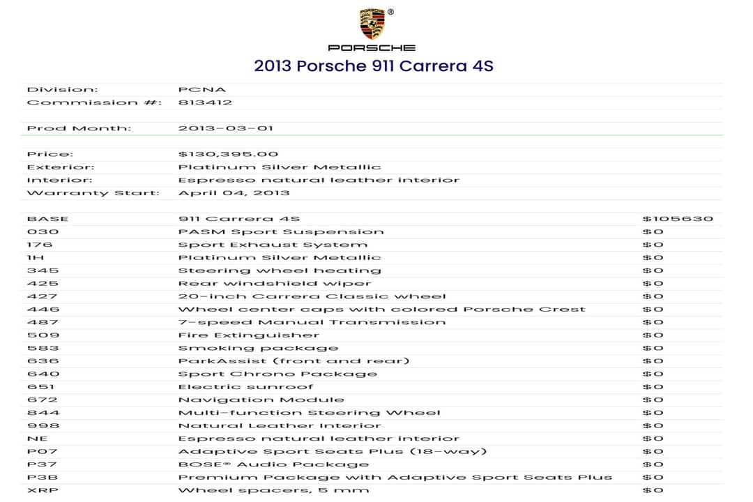2013 Porsche 911 Carrera 4S — photo 41