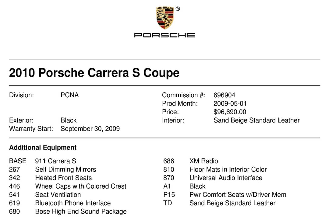 2010 Porsche 911 Carrera S — photo 21
