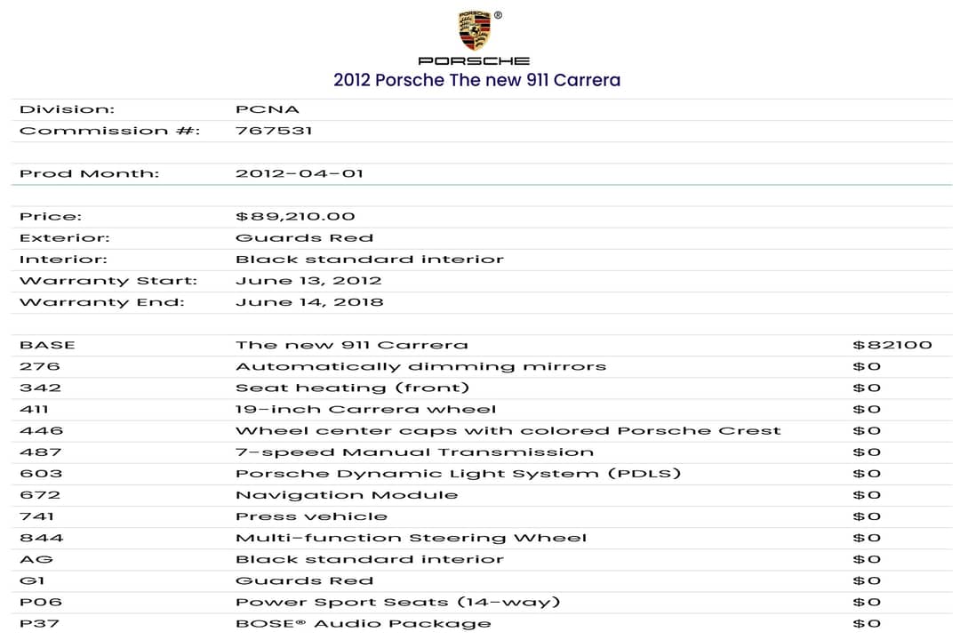 2012 Porsche 911 Carrera — photo 45