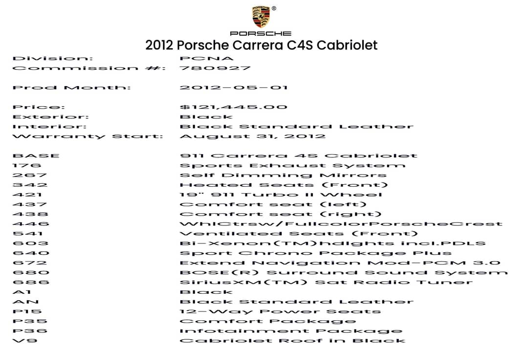 2012 Porsche 911 Carrera 4S — photo 44