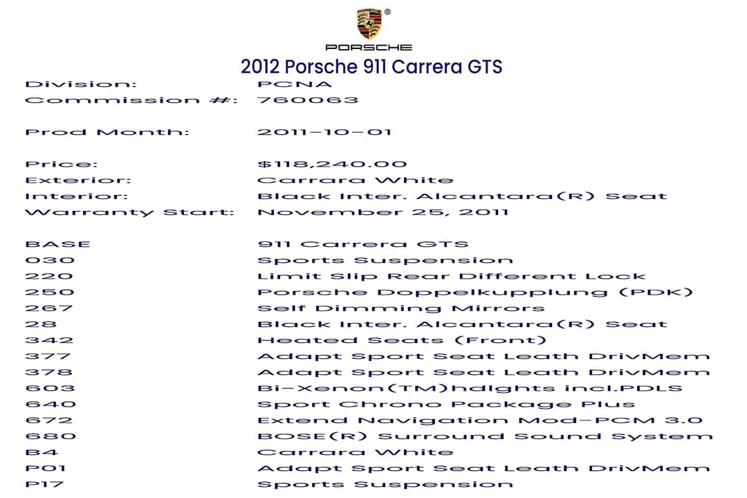 2012 Porsche 911 Carrera GTS — photo 46
