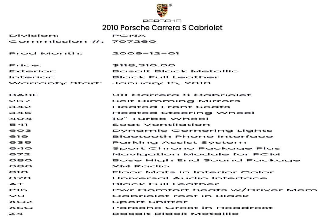 2010 Porsche 911 Carrera S — photo 43