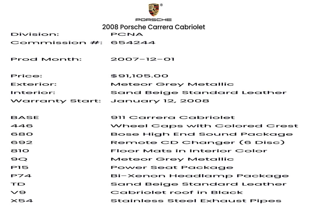 2008 Porsche 911 Carrera — photo 5
