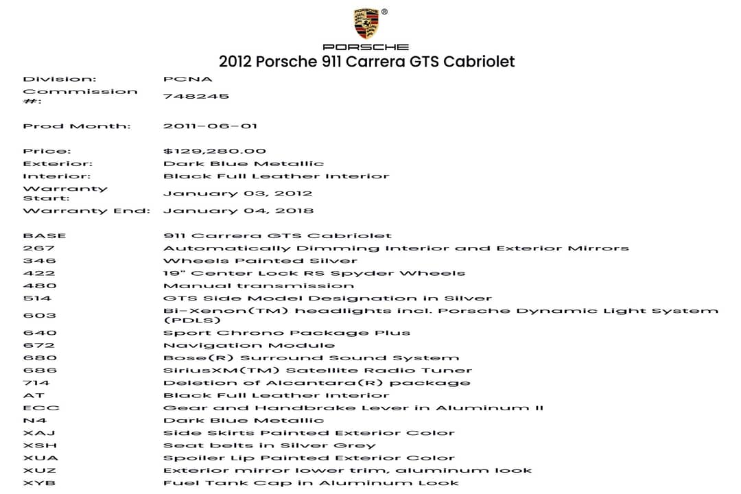 2012 Porsche 911 Carrera GTS — photo 53