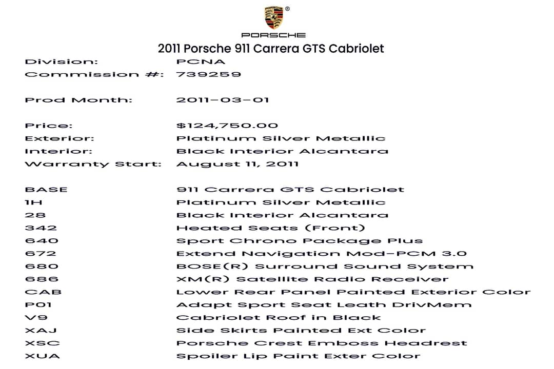 2011 Porsche 911 Carrera GTS — photo 2