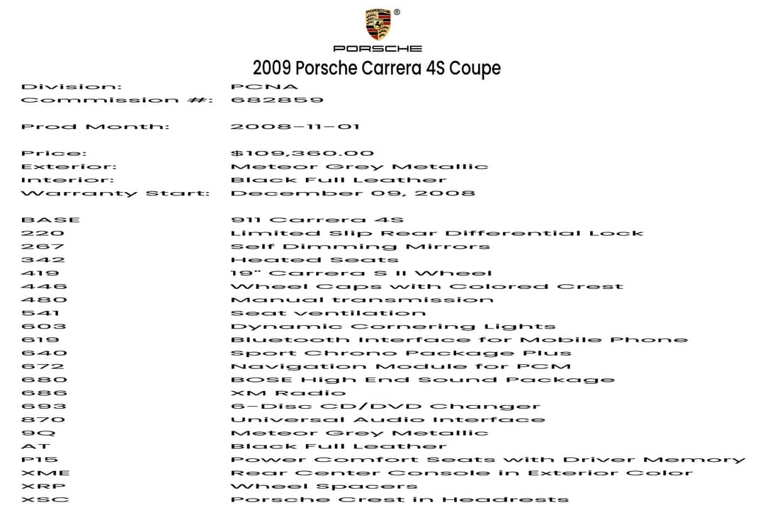 2009 Porsche 911 Carrera 4S — photo 46
