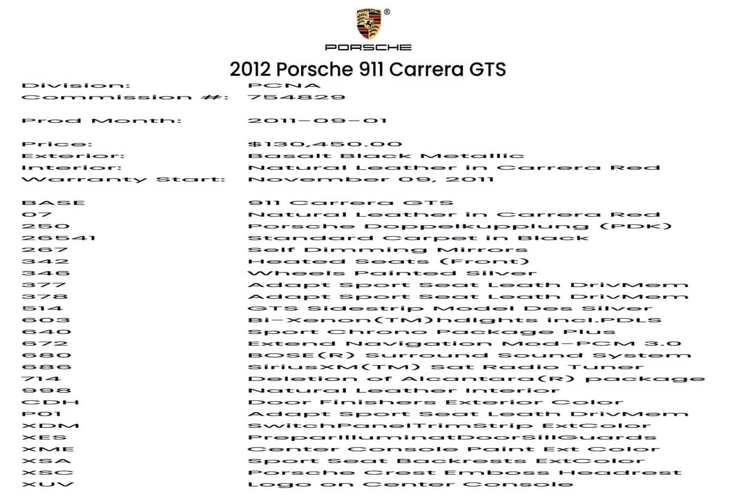 2012 Porsche 911 Carrera GTS — photo 3