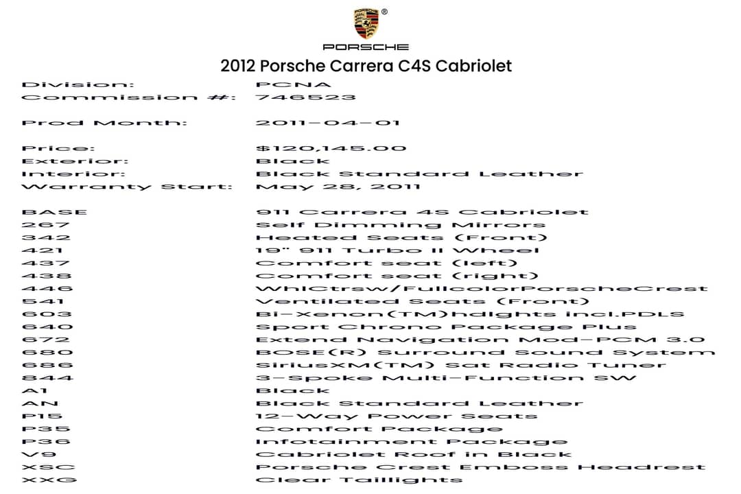 2012 Porsche 911 Carrera 4S — photo 2