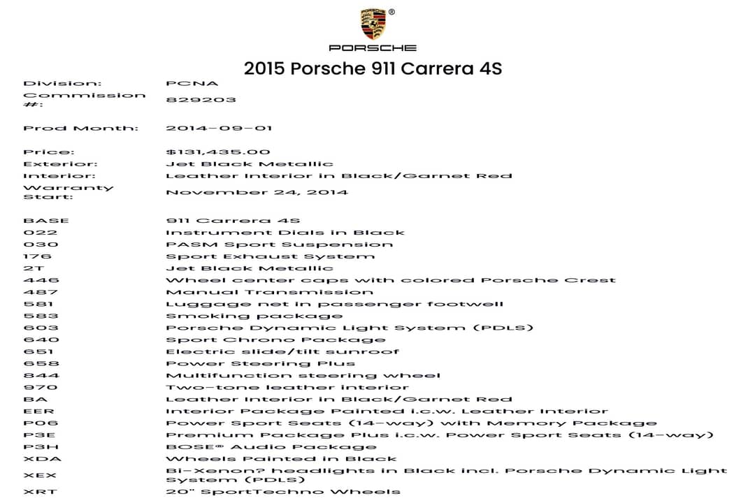 2015 Porsche 911 Carrera 4S — photo 47
