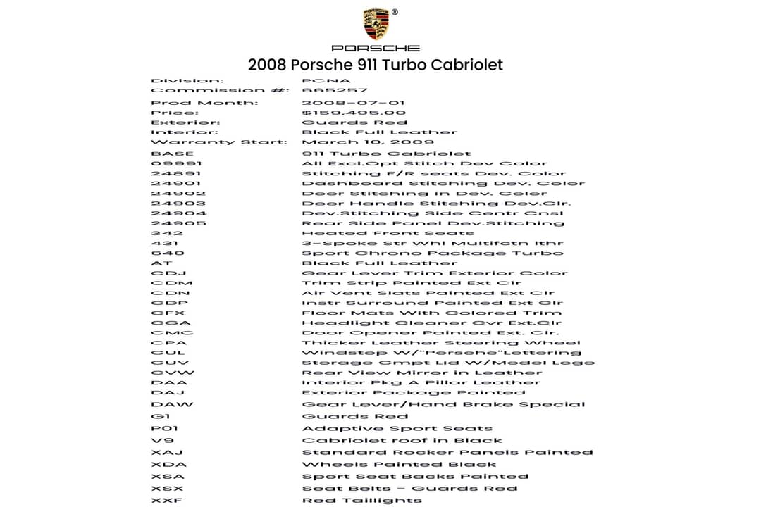 2008 Porsche 911 Turbo — photo 55