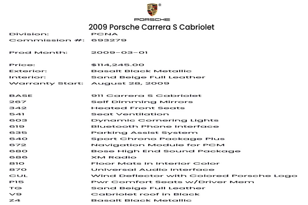 2009 Porsche 911 Carrera S — photo 50